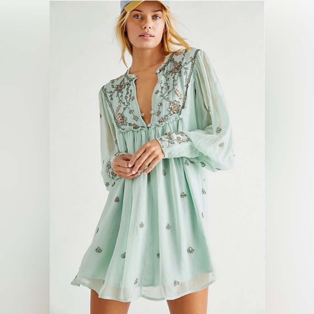 Free People Bali Golden Sun Dress